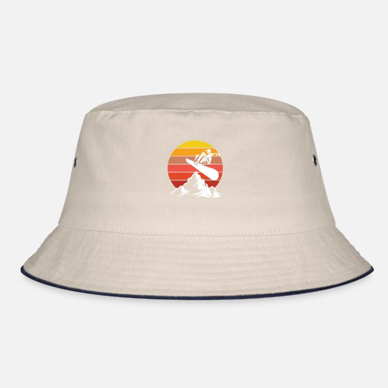Snowboarder Winter Sports Snow Bucket Hat