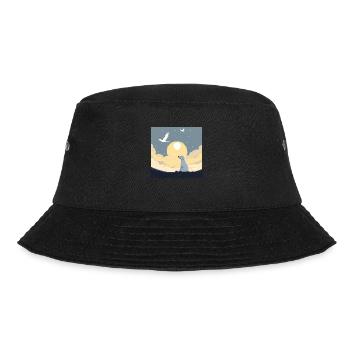 Hund im Himmel - Vierbeiner verlässt die Welt - Bucket Hat - Schwarz - Vorne - Lela (165cm)