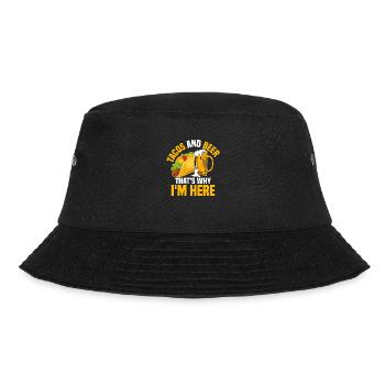 Tacos And Beer That's Why I'm Here Cinco De Mayo P - Bucket Hat - Schwarz - Vorne - Lela (165cm)