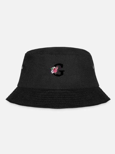 Lettre g floral - Bob - noir