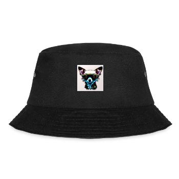 Chihuahua futuristic with glasses - Bucket Hat - black - Front - Lela (165cm)