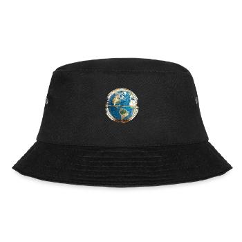 Wir sind im goldenen Käfig gefangen - Bucket Hat - Schwarz - Vorne - Lela (165cm)