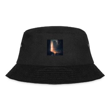 Dystopische Zukunft - Bucket Hat - Schwarz - Vorne - Lela (165cm)