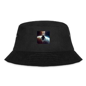 Astronaut in space Space Bubbles near ISS - Bucket Hat - black - Front - Lela (165cm)