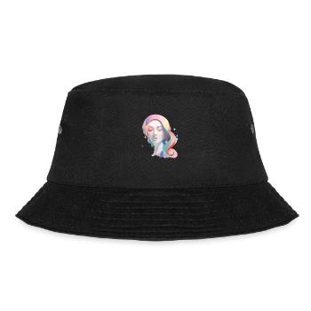 izup2u colored abstract woman - Bucket Hat - black - Front - Lela (165cm)