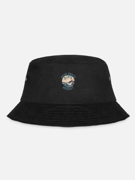 Urlaub an der Nordsee und Ostsee zweite Heimat - Bucket Hat - Schwarz