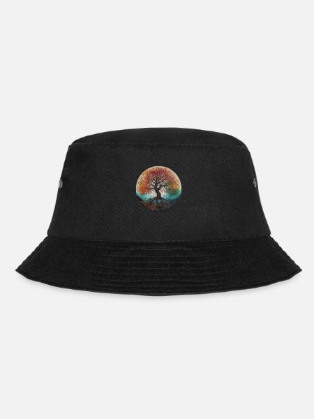 Tree of life Tree of Life Nature Design Mysticism Life - Bucket Hat - black