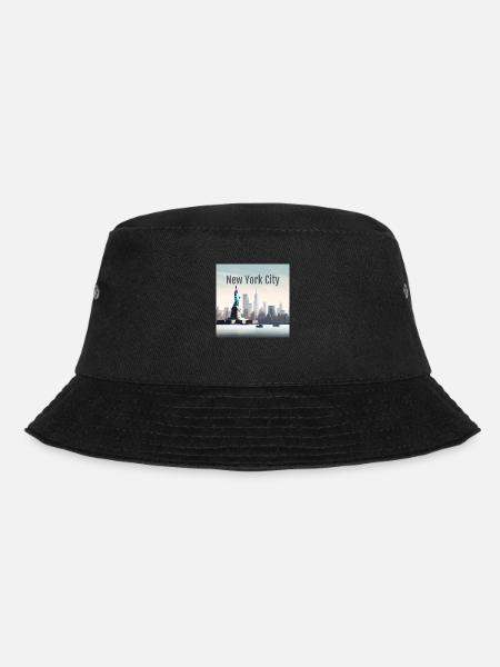 New York City Simple - Bucket Hat - black