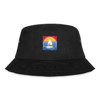 Segelboot - Bucket Hat - Schwarz - Vorne - Lela (165cm)