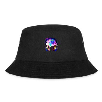 Headphones Singer Listen to music Singing Musicians Singing - Bucket Hat - black - Front - Lela (165cm)