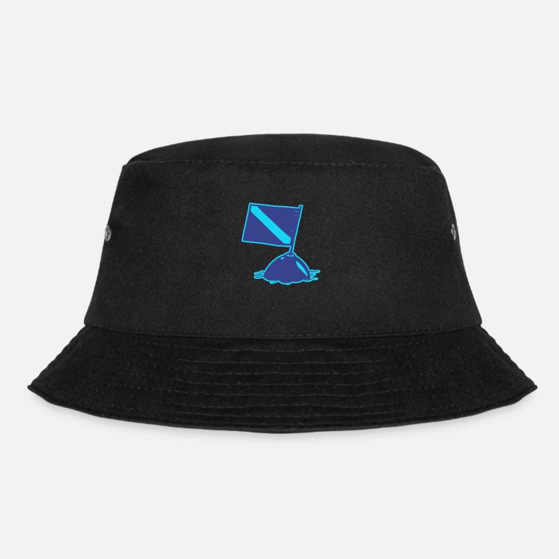 Die Taucherflagge - Bucket Hat - Schwarz
