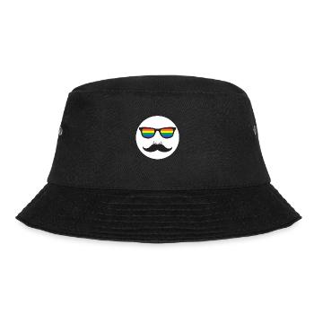moustache lunette LGBT - Bob - noir - Devant - Lela (165cm)