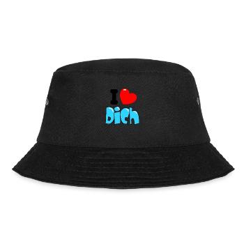I Herz Dich - Bucket Hat - Schwarz - Vorne - Lela (165cm)