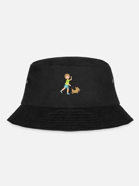 Hund - Bucket Hat - Schwarz
