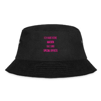 Keine Macken, nur Special Effects! - Bucket Hat - Schwarz - Vorne - Lela (165cm)