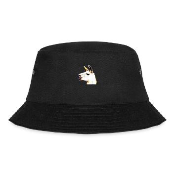 Lama Kopf - Bucket Hat - Schwarz - Vorne - Lela (165cm)