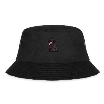Pestdoktor Doktor Arzt - Bucket Hat - Schwarz - Vorne - Lela (165cm)