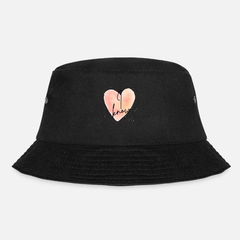 I know - Bucket Hat - black