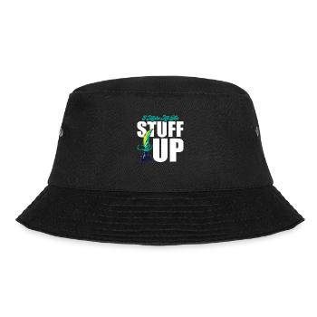 I Make All The Stuff Up Writer Author Novel - Bucket Hat - Schwarz - Vorne - Lela (165cm)