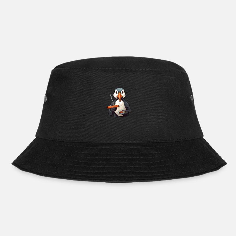 Papageientaucher - Bucket Hat - Schwarz
