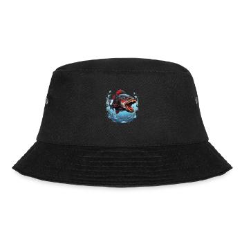 Piranha Fish for Anglers - Bucket Hat - black - Front - Lela (165cm)