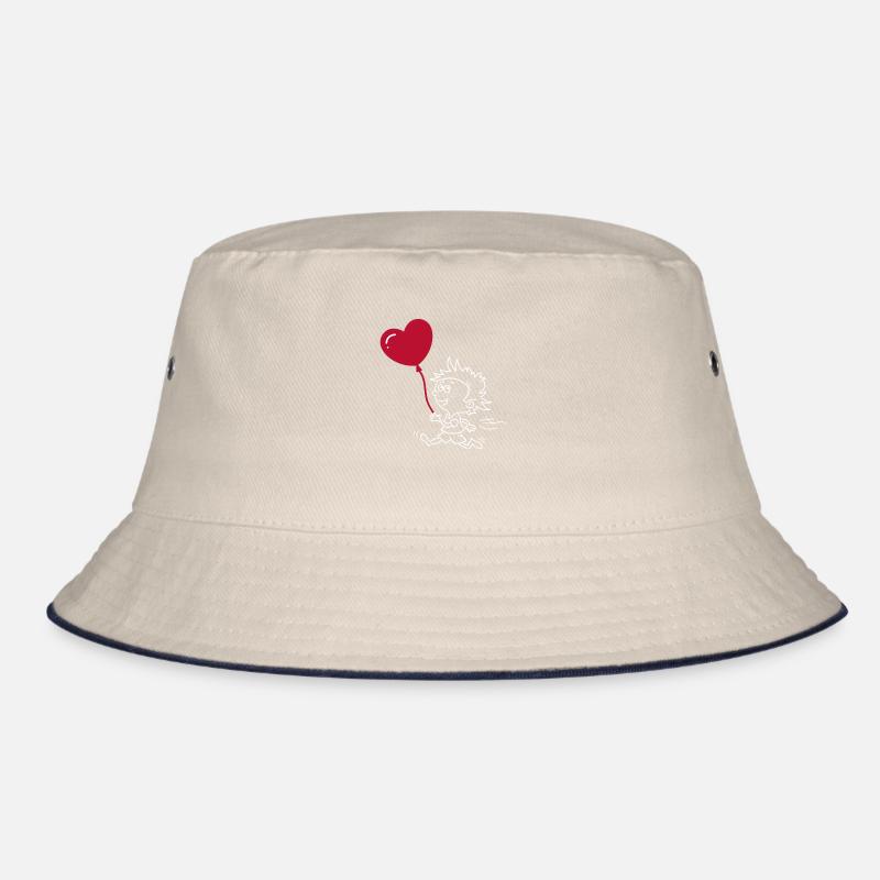 Passendes Herz Paar T-Shirt Bucket Hat