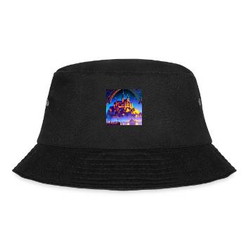 Mont Saint Michel - Traumhaftes Schloss - Bucket Hat - Schwarz - Vorne - Lela (165cm)