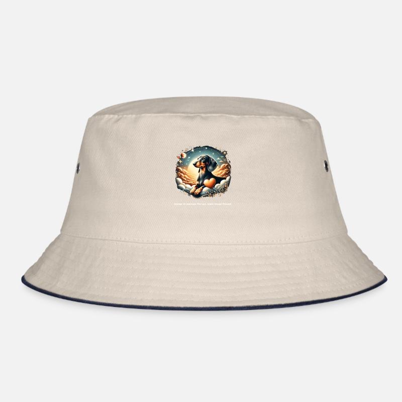 Rainbow Bridge Dachshund Commemoration Bucket Hat