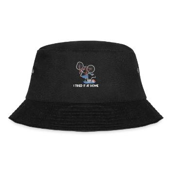 I Tried It At Home Skelett Fahrradunfall - Bucket Hat - Schwarz - Vorne - Lela (165cm)