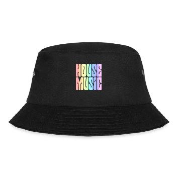 House Music - Pastel Rainbow - Bucket Hat - black - Front - Lela (165cm)