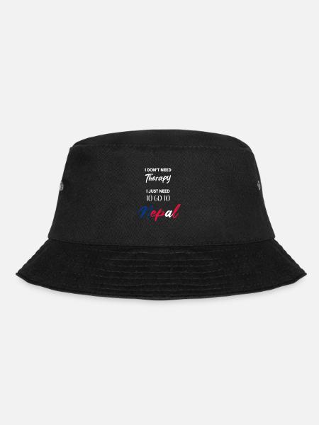 Nepal lustige Geschenkidee witziger Spruch - Bucket Hat - Schwarz