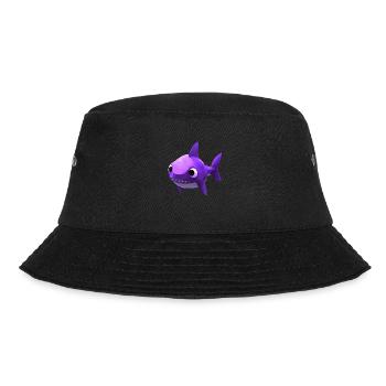 Pinker Babyhai - Süß und Stylisch - Bucket Hat - Schwarz - Vorne - Lela (165cm)