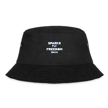Sparks Fly Freedom Rings Independence Day - Bucket Hat - Schwarz - Vorne - Lela (165cm)