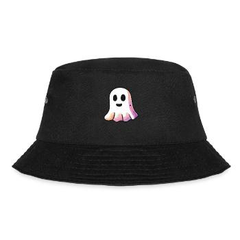 Geist Halloween Niedlich - Bucket Hat - Schwarz - Vorne - Lela (165cm)