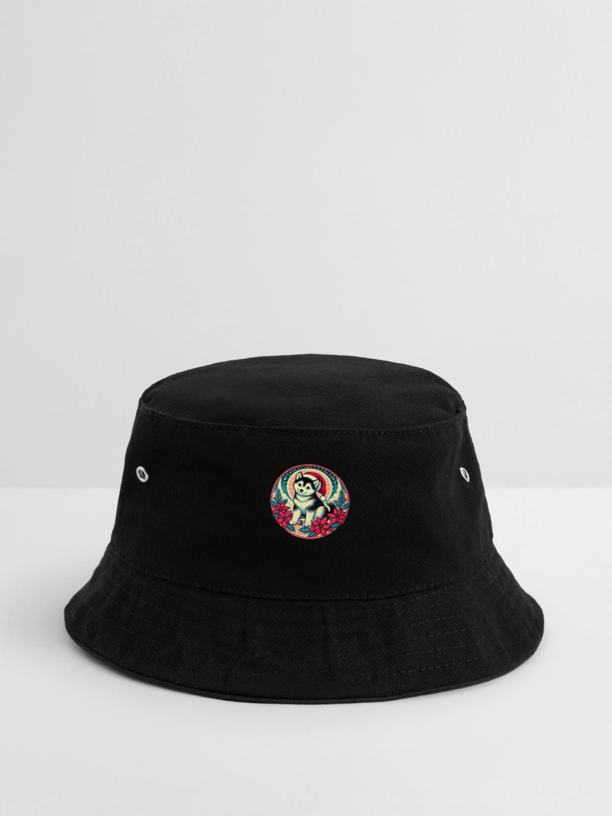 Alaskan Malamute - Bucket Hat - Schwarz - Vorne