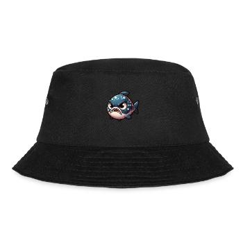 cute angry piranha - Bucket Hat - black - Front - Lela (165cm)