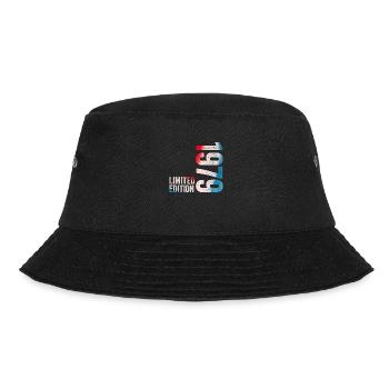 1979 Limitiertes Geburtstagsgeschenk 1979 - Bucket Hat - Schwarz - Vorne - Lela (165cm)