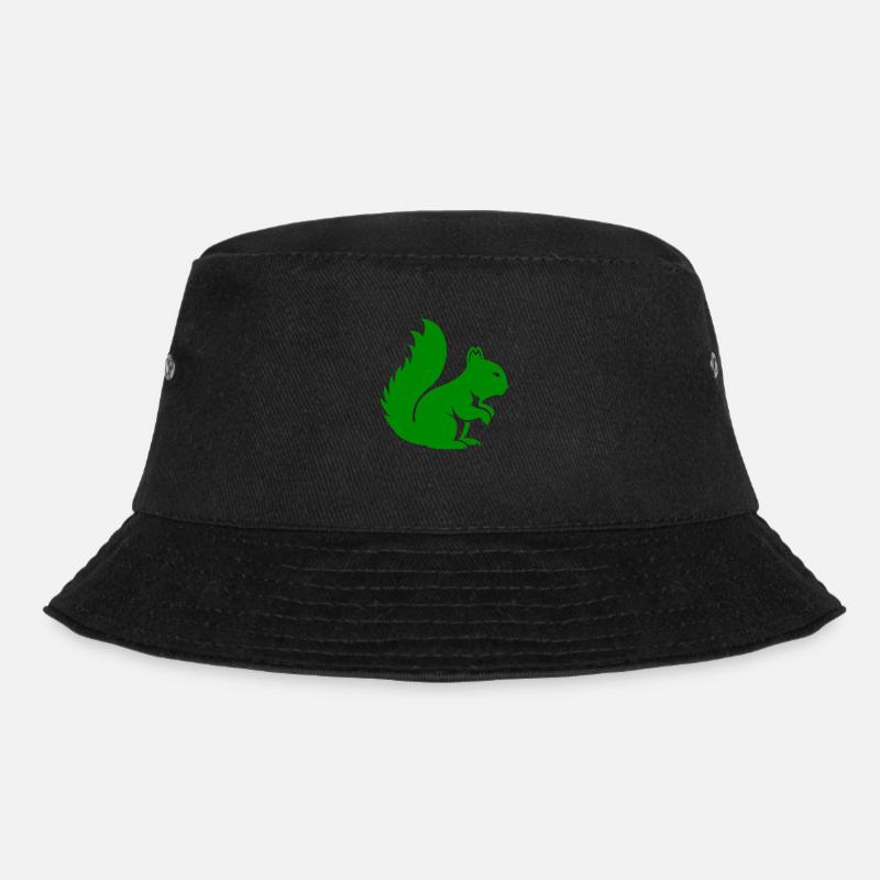 Eichhörnchen Tier - Bucket Hat - Schwarz