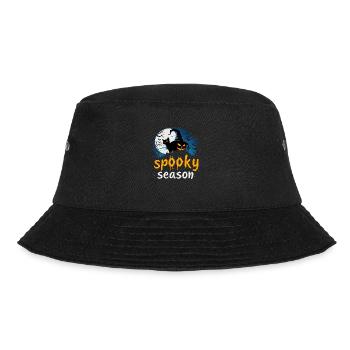 Spooky Season Halloween Design – Witch, Cat & Jack - Bucket Hat - black - Front - Lela (165cm)