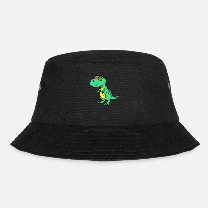 Cool Dinosaurier - Bucket Hat - Schwarz