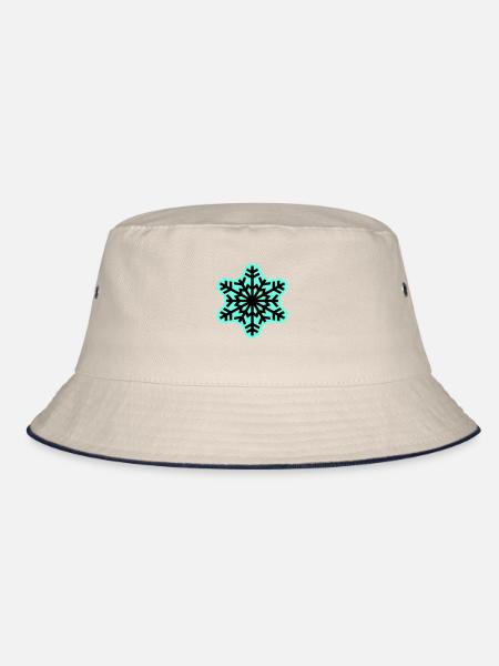 snow frost - Bucket Hat - Natur/Navy - Vorne