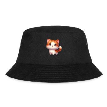 Cat / Katze - Bucket Hat - Schwarz - Vorne - Lela (165cm)