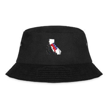 Republican Flag in California State Map CA - Bucket Hat - black - Front - Lela (165cm)