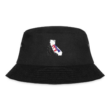 Democrat Flag in California State Map CA - Bucket Hat - black - Front - Lela (165cm)