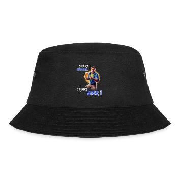 Save Water, Drink Beer!-Funny Party Outfit - Bucket Hat - black - Front - Lela (165cm)