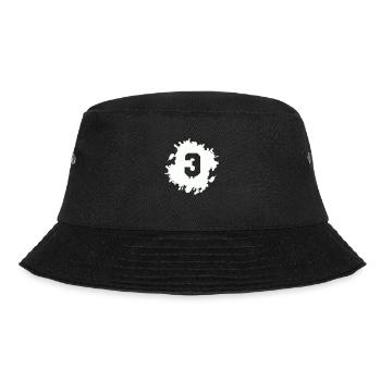 3 blobs - Bucket Hat - black - Front - Lela (165cm)