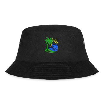 Palme Insel Ozean - Bucket Hat - Schwarz - Vorne - Lela (165cm)