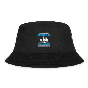 Lagerarbeiter Logistiker Stapler Staplerfahrer - Bucket Hat - Schwarz - Vorne - Lela (165cm)
