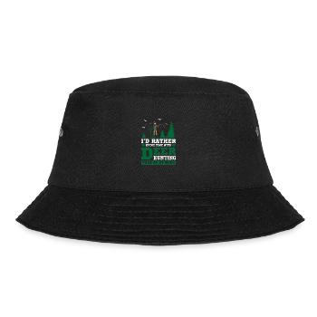 I don’t always play Deer Hunting - Bucket Hat - Schwarz - Vorne - Lela (165cm)