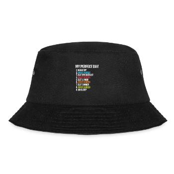 My Perfect Day Imker Bienen - Bucket Hat - Schwarz - Vorne - Lela (165cm)